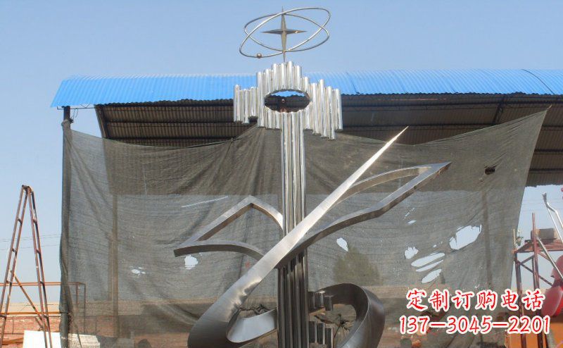 贵州抽象钥匙校园不锈钢雕塑