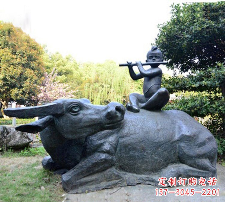 贵州牧童雕塑传承民间文化