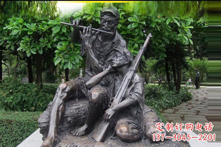贵州红军战士雕塑——抒发军旅情怀