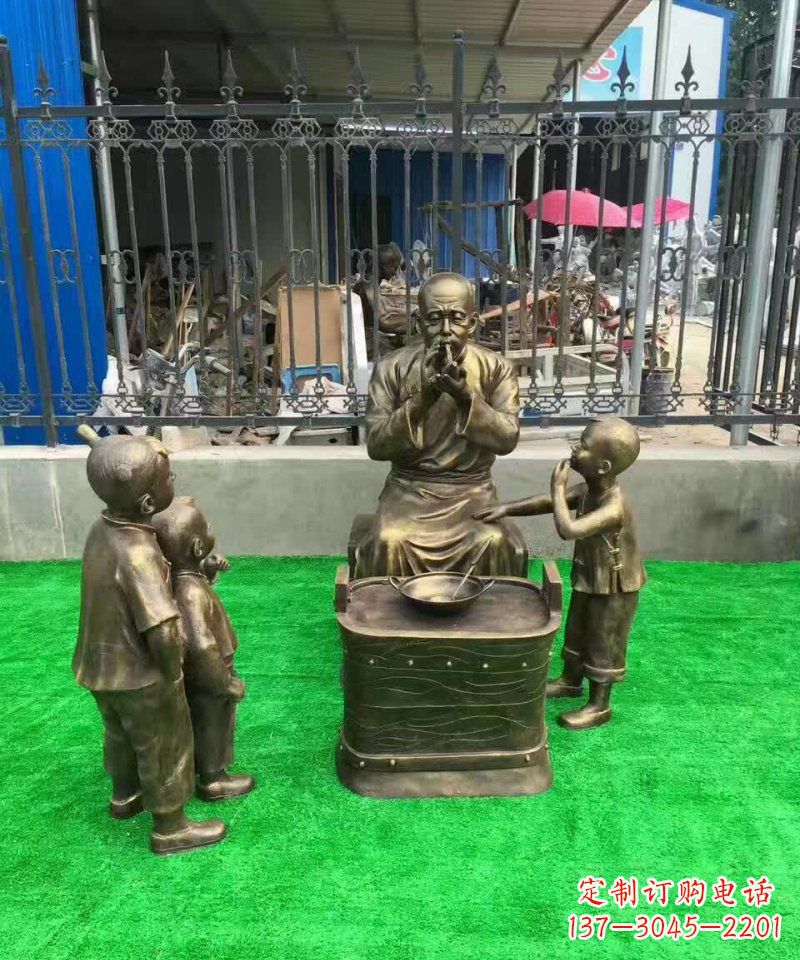 贵州传统糖人铜雕——赞美传统文化的艺术精品