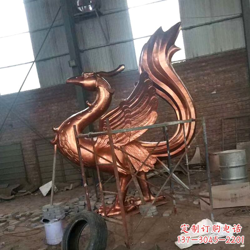 贵州朱雀神兽纯铜陵光神君雕塑