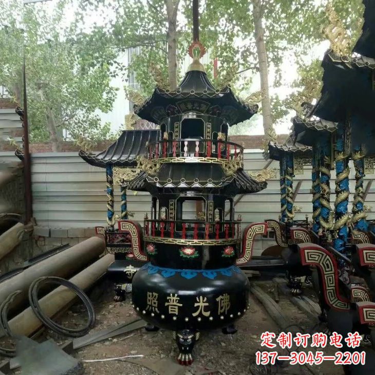 贵州纯铜香炉雕塑