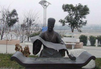 贵州蔡伦公园的发明家雕像
