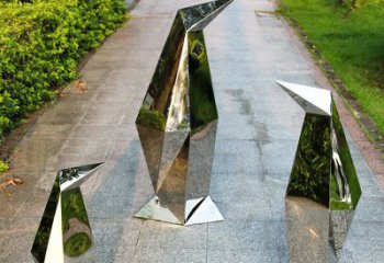 贵州精致的抽象不锈钢企鹅雕塑