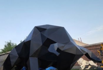 贵州华尔街牛大型玻璃钢动物雕塑