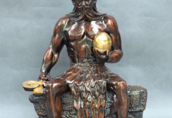 贵州神农大帝坐姿雕塑像