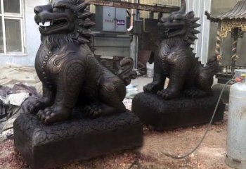 贵州精美纯铜獬豸雕塑中国古代神兽雕刻之美