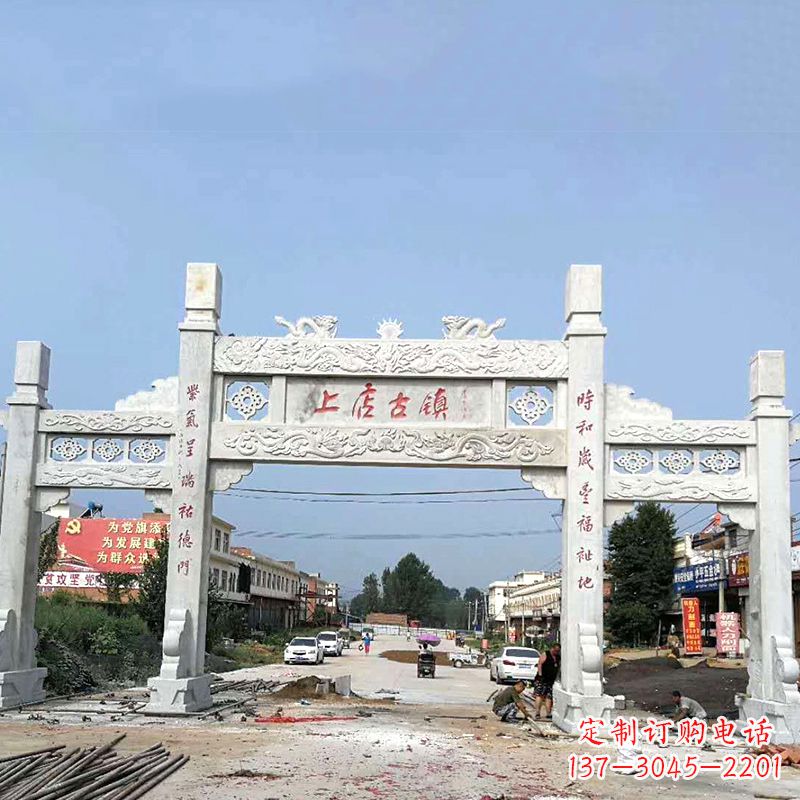 贵州村镇牌坊雕塑传承百年文化