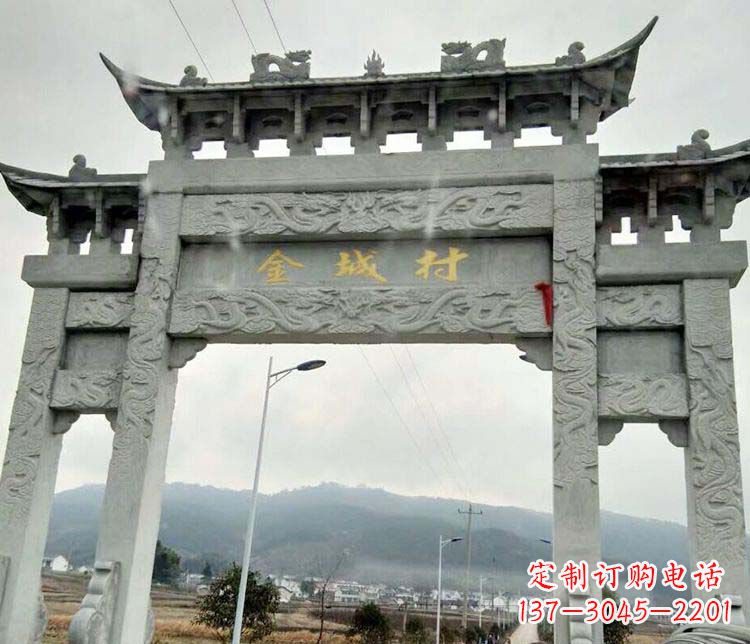 贵州该牌坊雕塑。