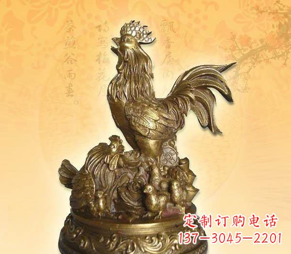 贵州打鸣的公鸡铜雕