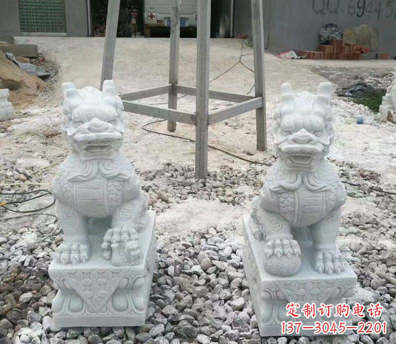 贵州麒麟门口镇宅招财石雕