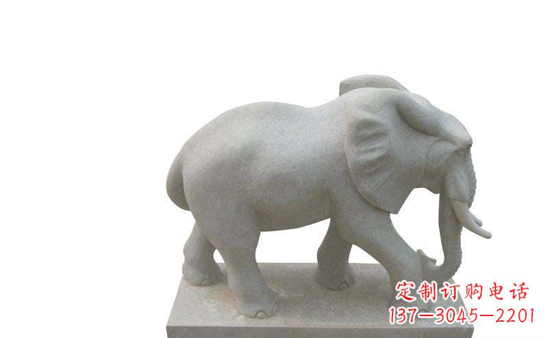 贵州大象雕塑大理石大象公园的精美艺术