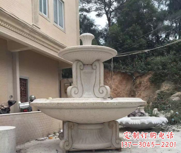 贵州大理石大型喷泉雕塑精致美观又富有艺术气息