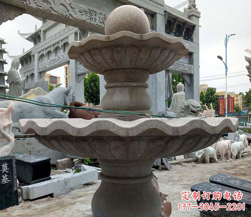 贵州大理石多层喷泉石雕