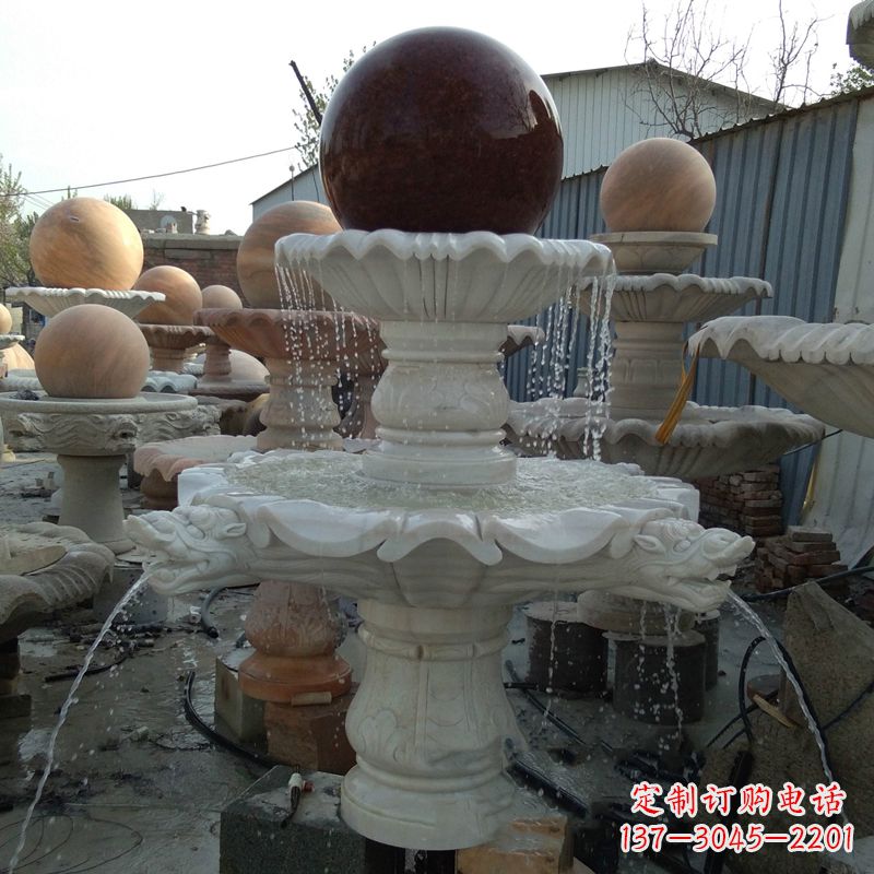 贵州大理石风水球雕塑传统文化的艺术精髓