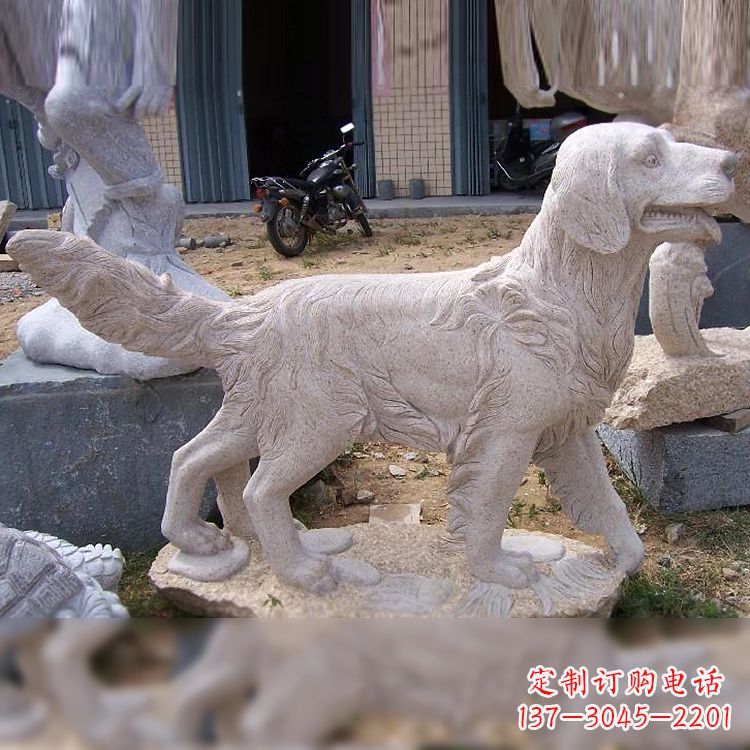 贵州大理石狗雕塑——精致的狗雕塑,让你的生活更有趣