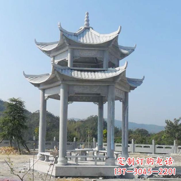 贵州高雅大理石凉亭雕塑
