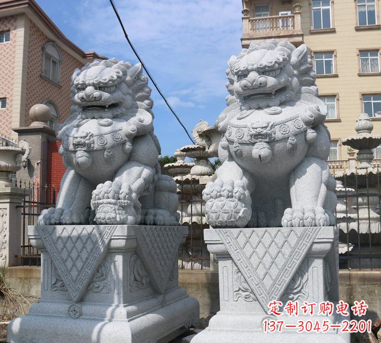 贵州大理石狮子雕塑,助您拥有完美的家居装饰