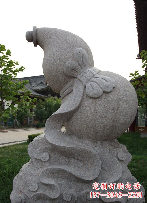 贵州中领雕塑大理石葫芦雕塑构筑完美建筑
