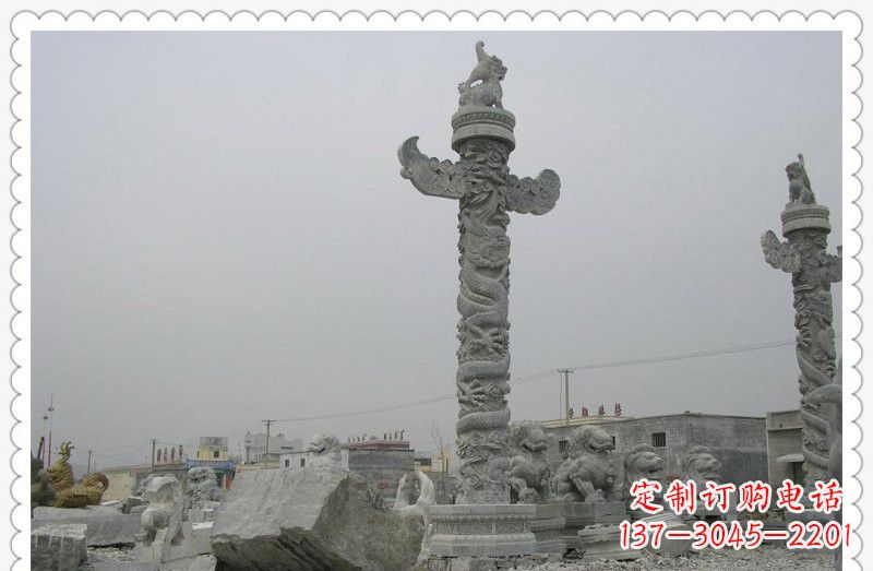 贵州精致雕刻,大理石华表雕塑