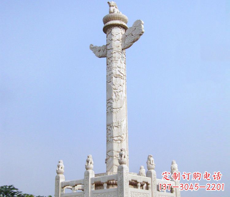 贵州大理石华表雕塑