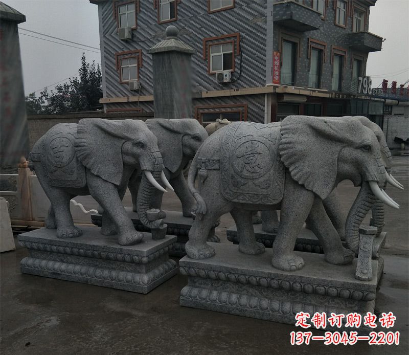 贵州唯美雕刻大象雕塑