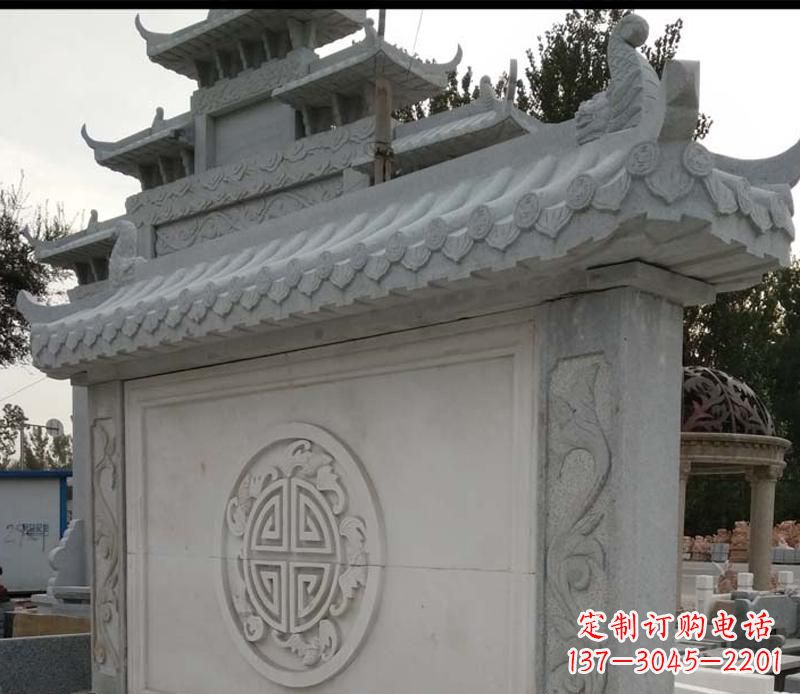 贵州精美大理石影壁雕塑