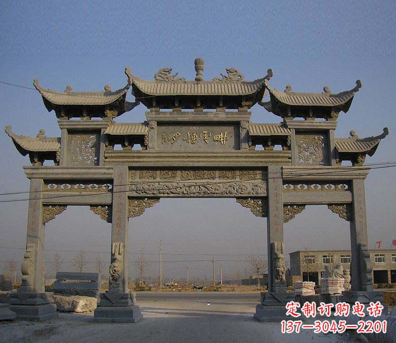贵州大理石牌楼雕塑定制