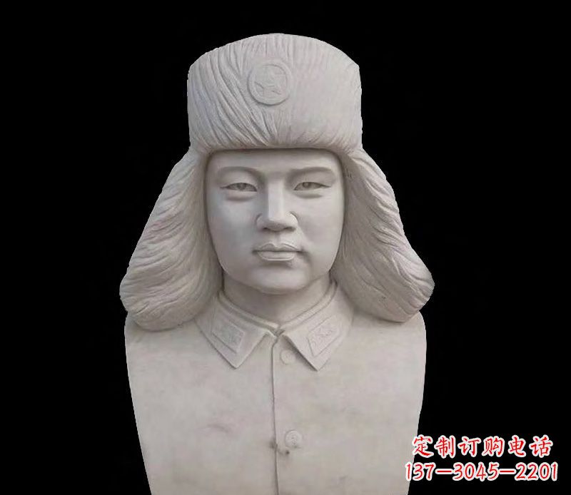 贵州激励青年的雷锋石雕