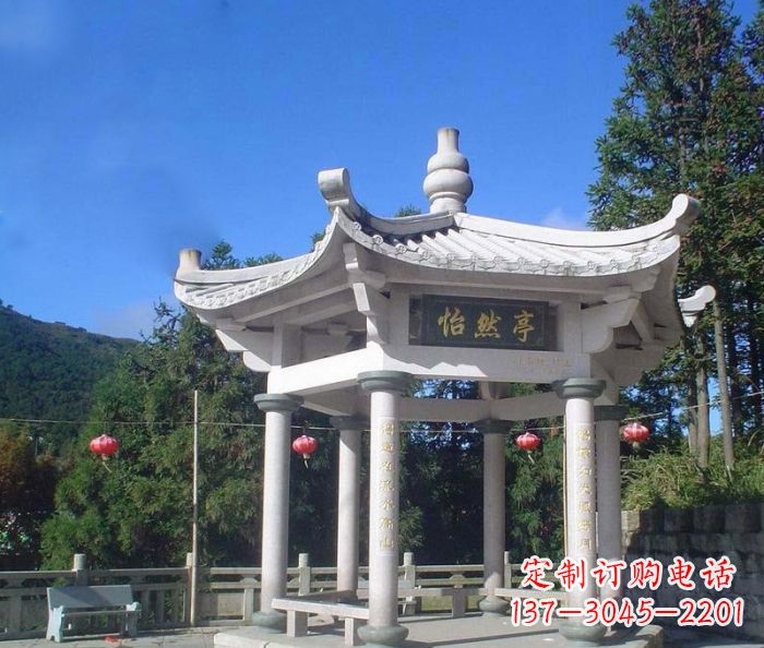 贵州精美大理石凉亭雕塑