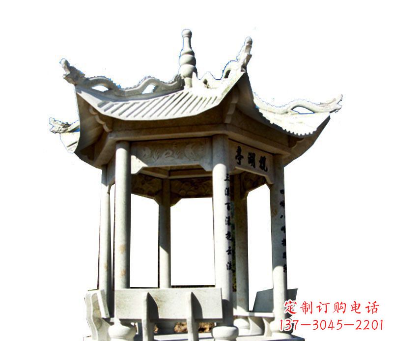 贵州大理石凉亭石雕,历史韵味浓郁