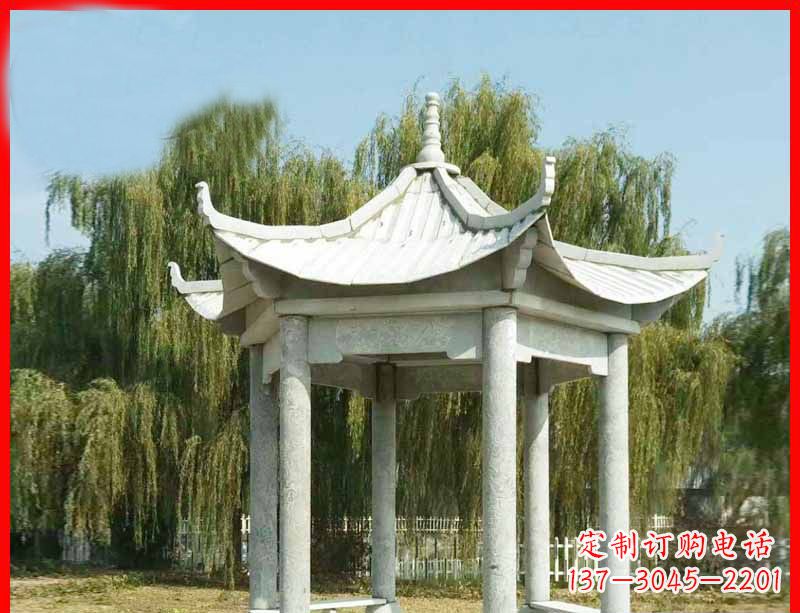贵州精美大理石凉亭雕塑