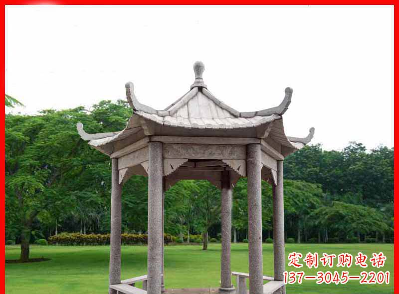 贵州精致大理石凉亭雕塑