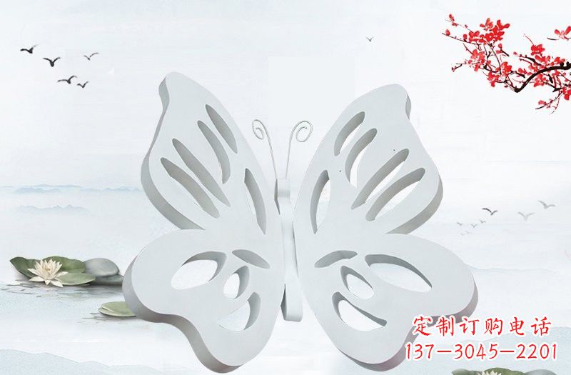 贵州高级大理石镂空蝴蝶雕塑