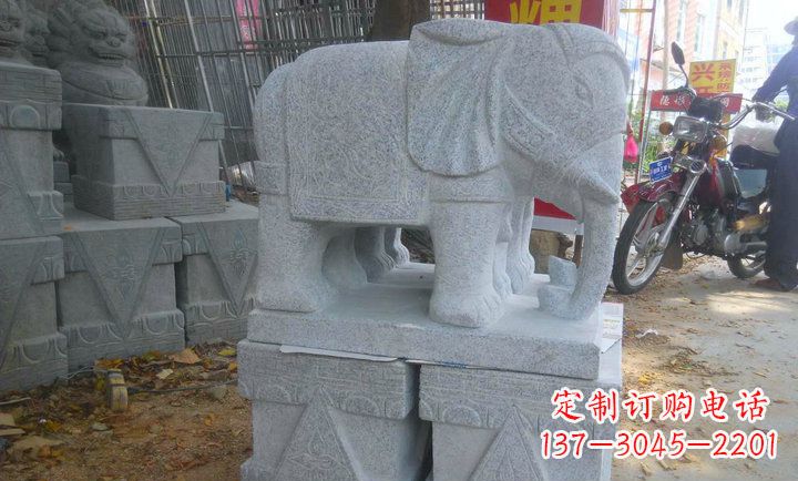 贵州中领雕塑大象招财镇宅石雕