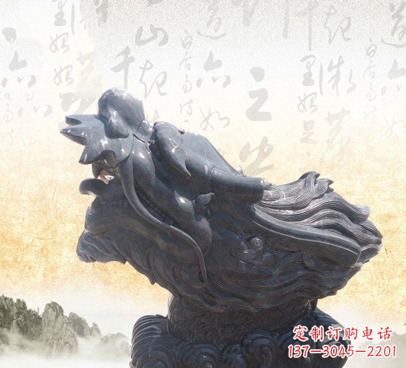 贵州新潮大理石龙头雕塑