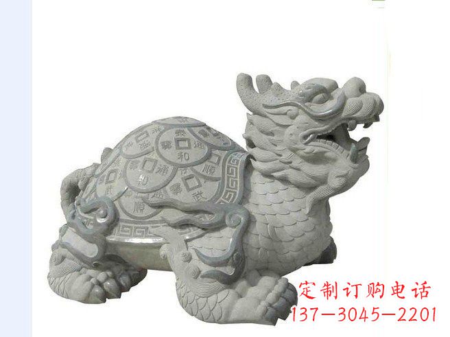 贵州大理石招财龙雕塑
