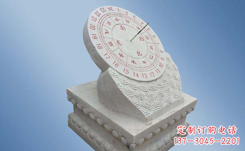 贵州精致古典大理石日晷雕塑