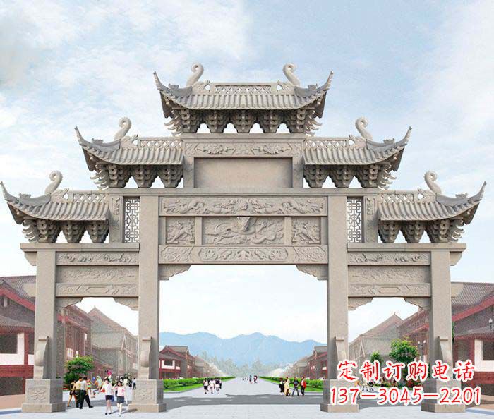 贵州大理石牌坊石雕艺术品
