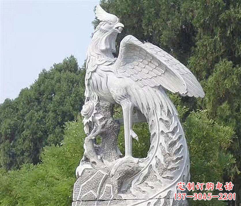 贵州大理石凤凰雕塑