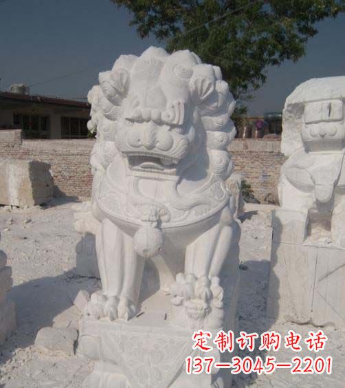 贵州精美大理石狮子雕塑