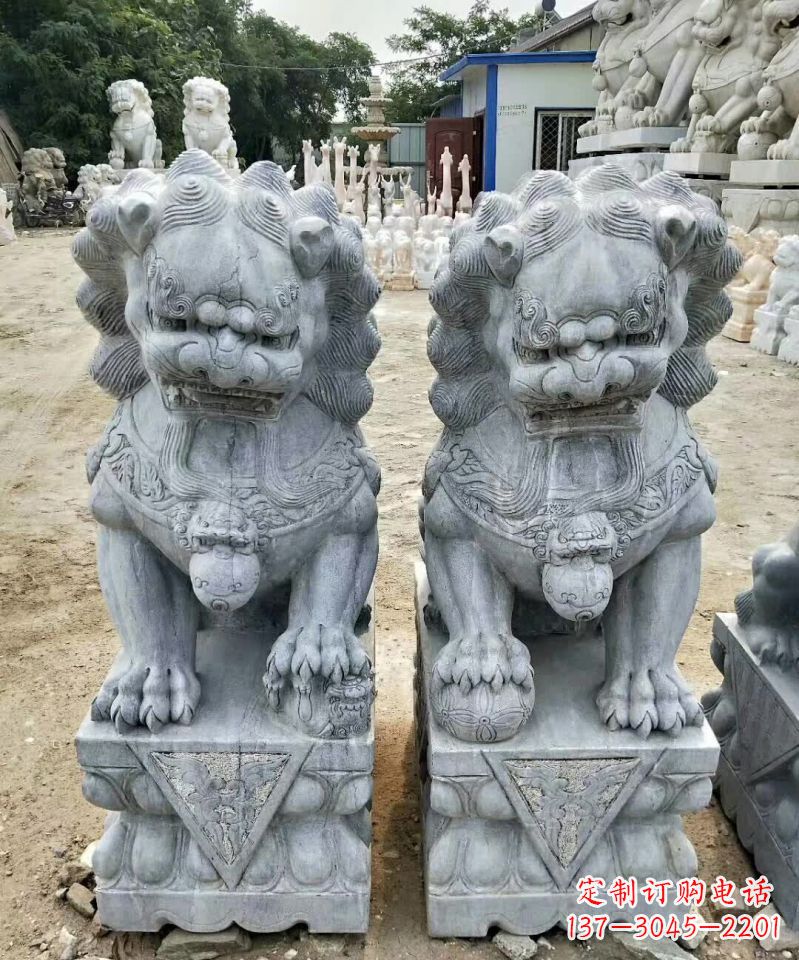 贵州大理石狮子石雕塑