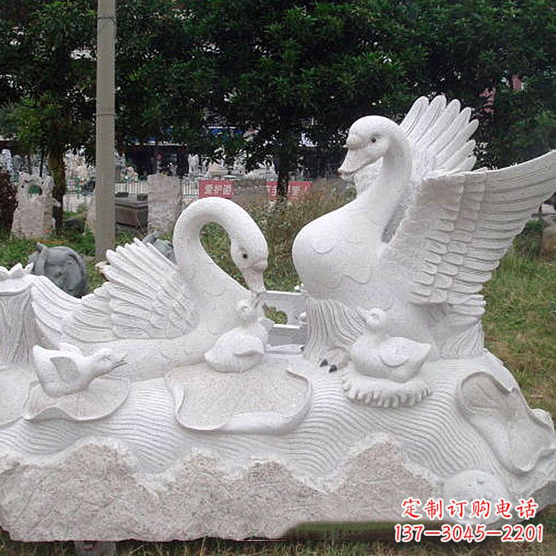贵州大理石天鹅精美雕塑