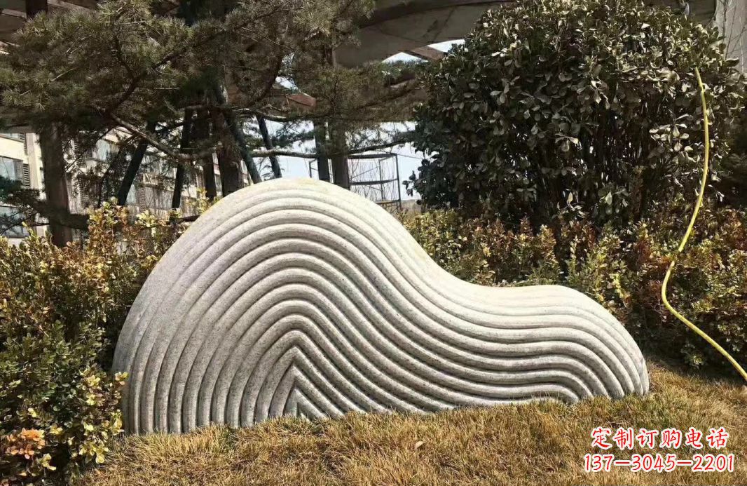 贵州高雅大理石纹理假山雕塑