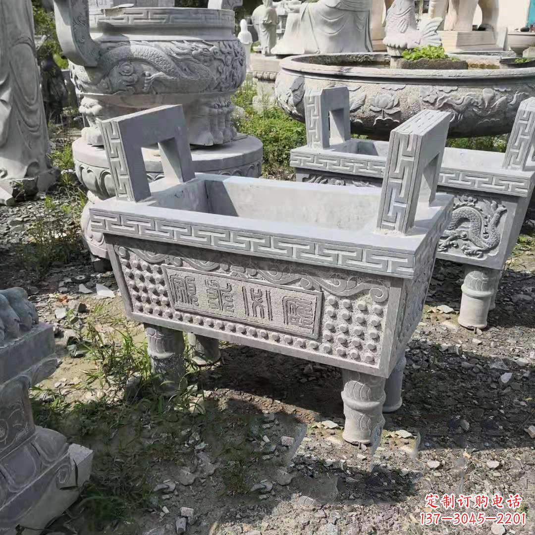 贵州精美大理石香炉石雕