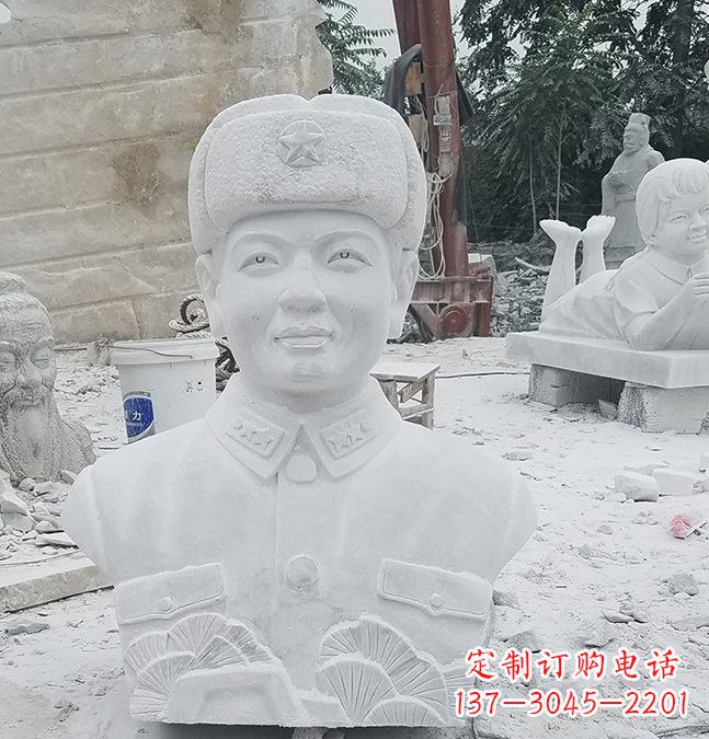 贵州大理石校园雷锋头像雕塑