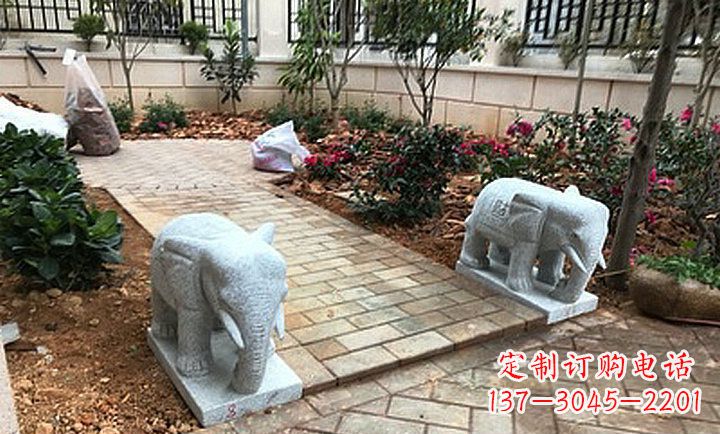 贵州大理石小象石雕,让你的大好家园更加美丽