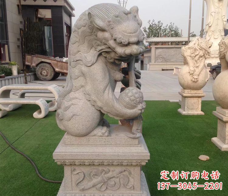 贵州优雅精致的大理石独角兽雕塑