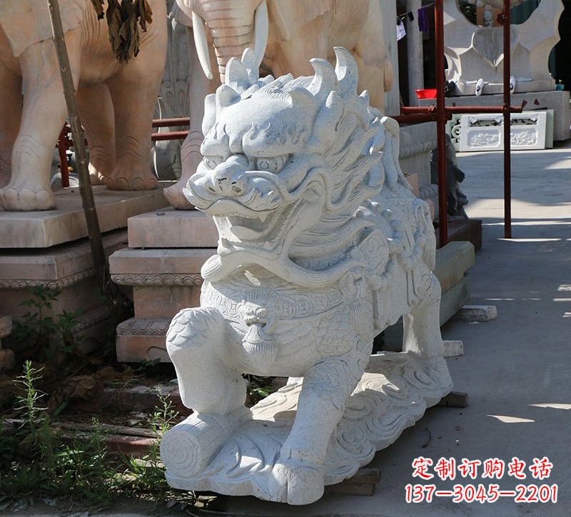 贵州大理石镇宅——麒麟雕塑