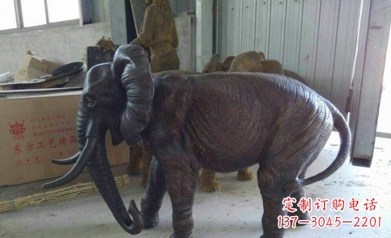 贵州大象铜雕广场动物雕塑